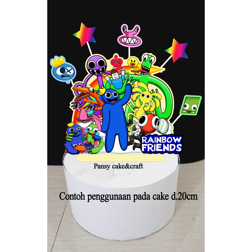 Cake topper Rainbow Friends Roblox