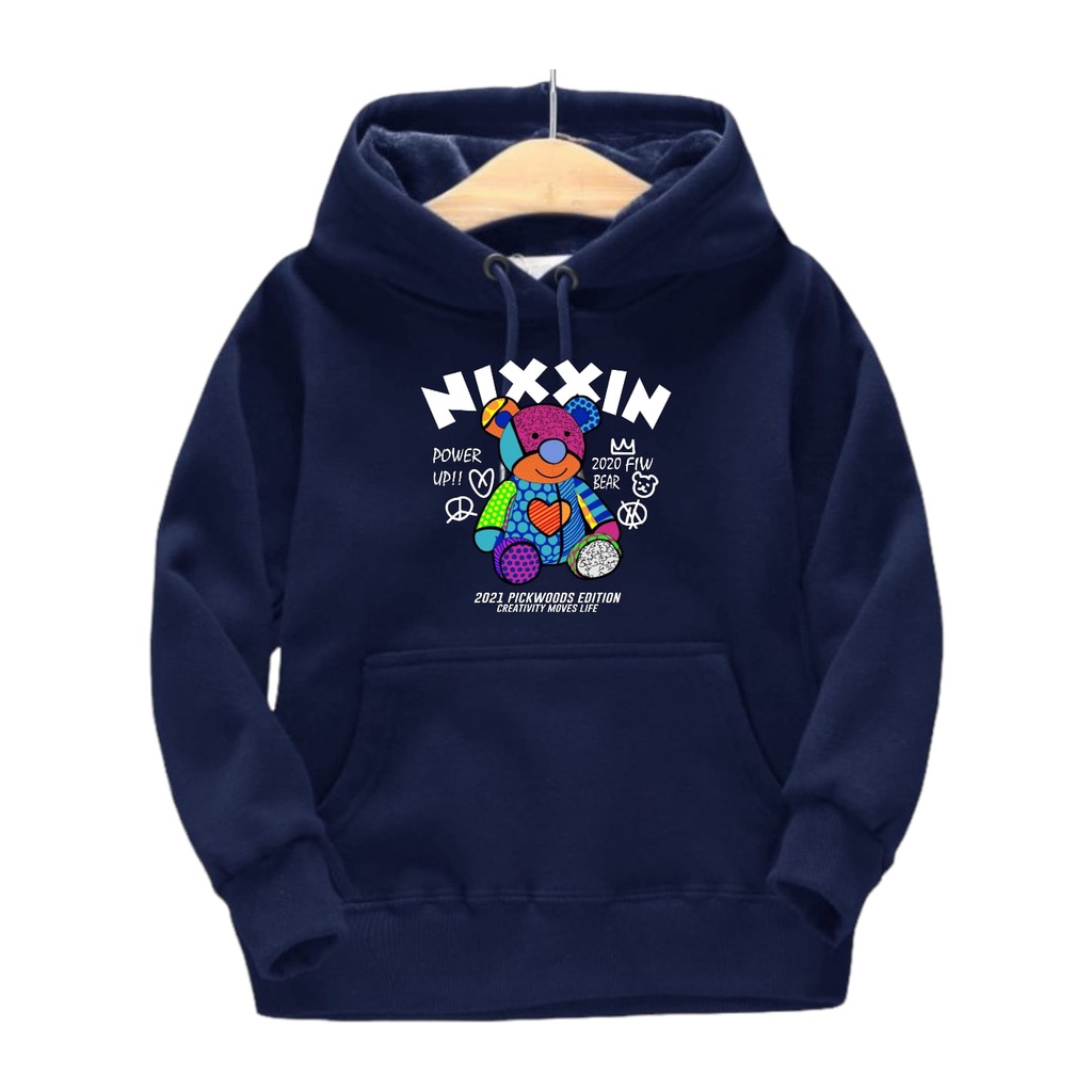 Sweater Hoodie Anak Tanggung Motif Terbaru Bear Fantasy Usia 5 - 12 Tahun | Hoodie Perempuan | swete