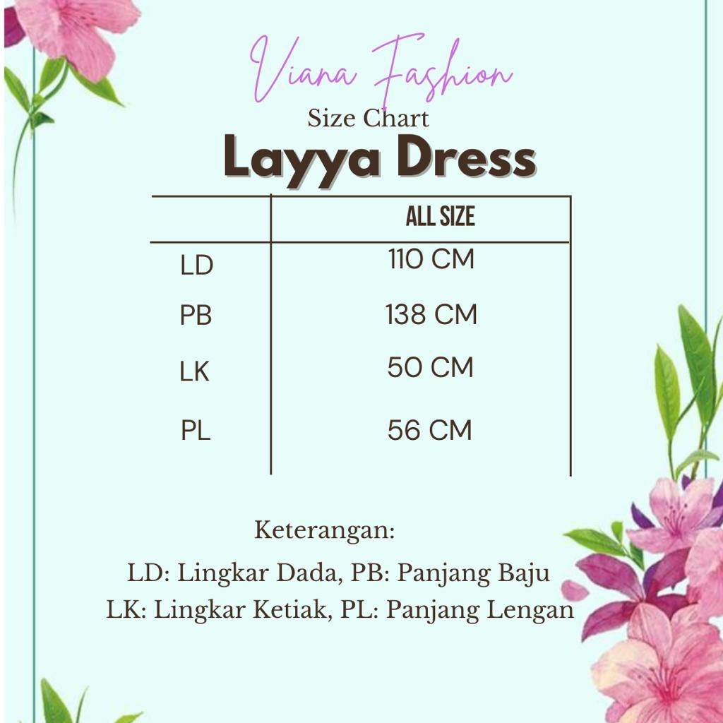 LAYYA DRESS PREMIUM CRINKLE AIRFLOW BY VIANA FASHION