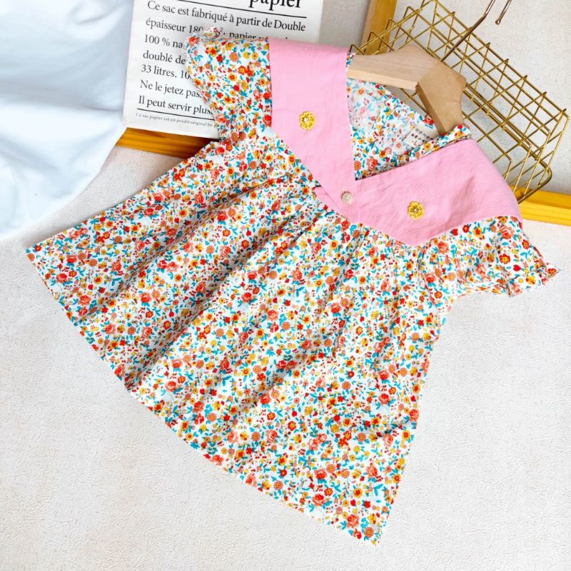 Dress anak perempuan motif bunga/atasan anak perempuan motif bunga