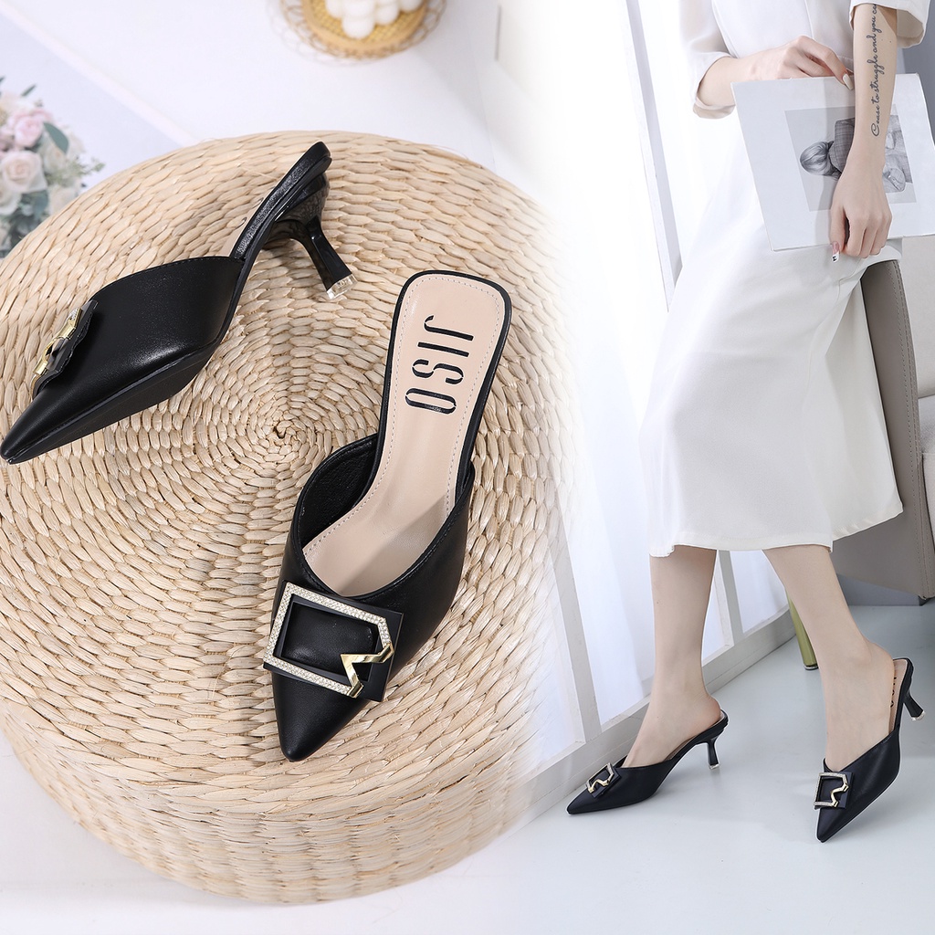 JISO RYONA KERINA-58 Sandal Pesta Wanita Heels 7cm Import