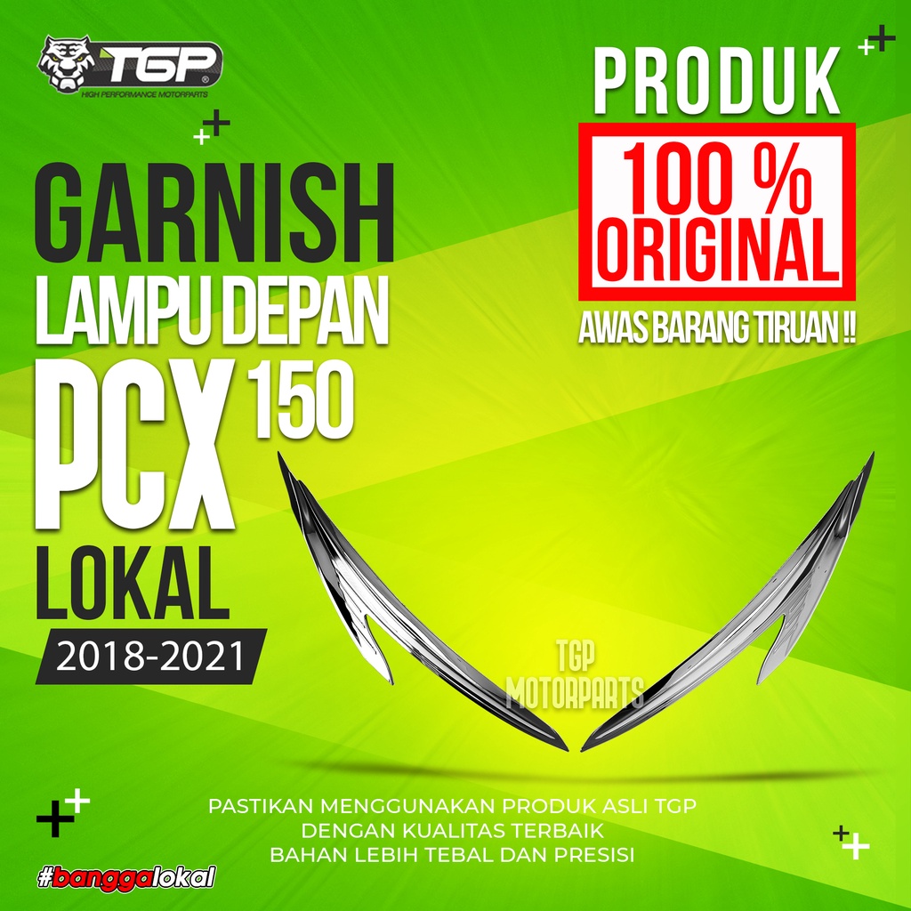 Garnish Lampu Depan Honda PCX 150 (2018 - 2021) TGP Aksesoris Variasi Motor