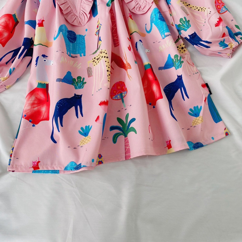 2-6thn | DRESS ANAK KOREA PESTA ELEGAN FORMAL PEREMPUAN MDD ML