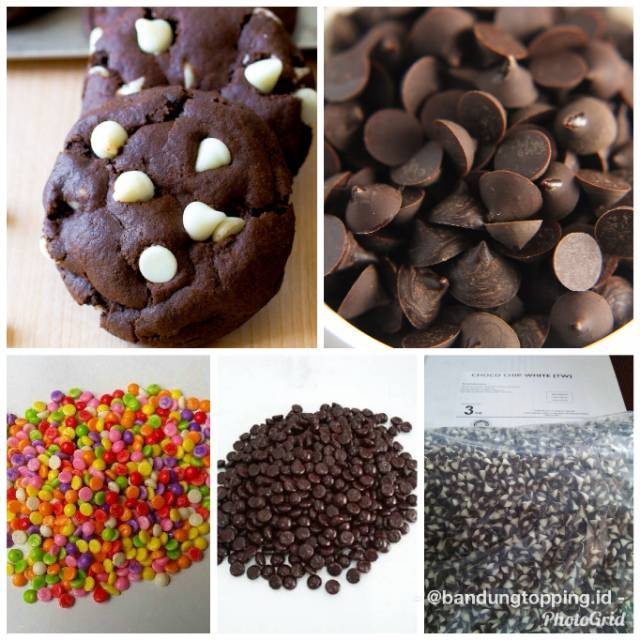 

chocochip / rainbow chip / topping makanan minuman dessert 250gr