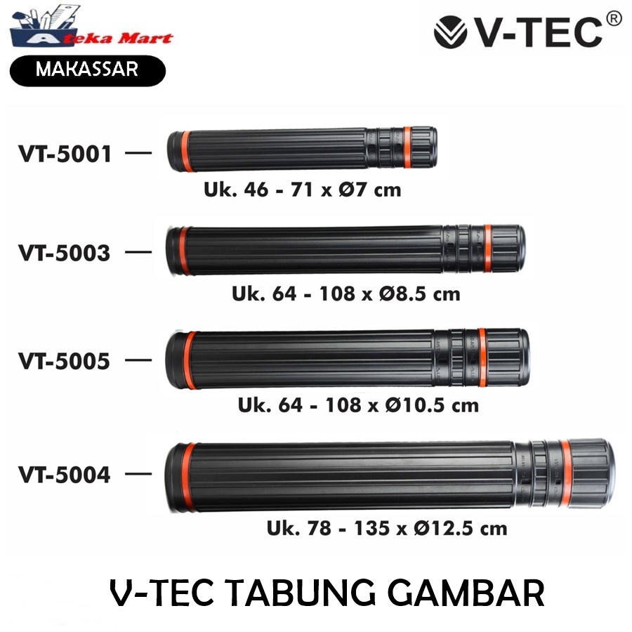 

[PCS] V-TEC DRAFTING TUBE TABUNG GAMBAR VT-5001 VT-5003 VT-5005