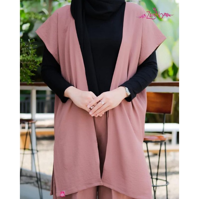 Set Outer Nagita dan Etnik jadul Zahin cringkel katun model terbaru remaja kekinian Viral best fashion modis hangout style