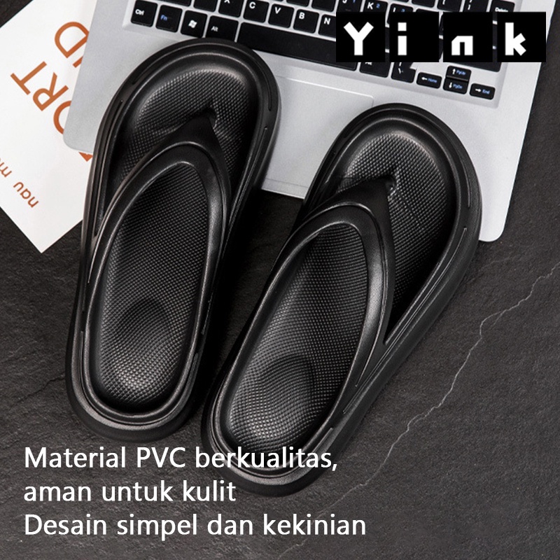 Yink Sandal Jelly Sendal Jepit Wanita Sandal Korean Import Jelly Soft Slippers Antislip Elastic Empuk EVA / Sandal Rumah Karet Soft Slipper / Sandal Slop Kamar Empuk Nyaman Tebal