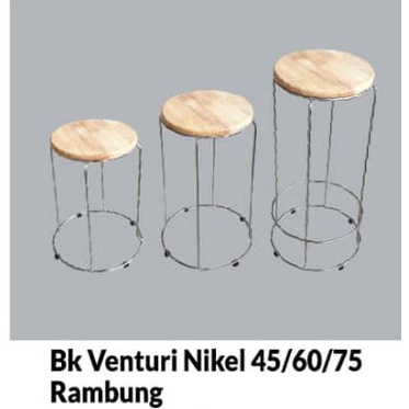 Kursi Baso Bulat Bahan Besi / Nikel