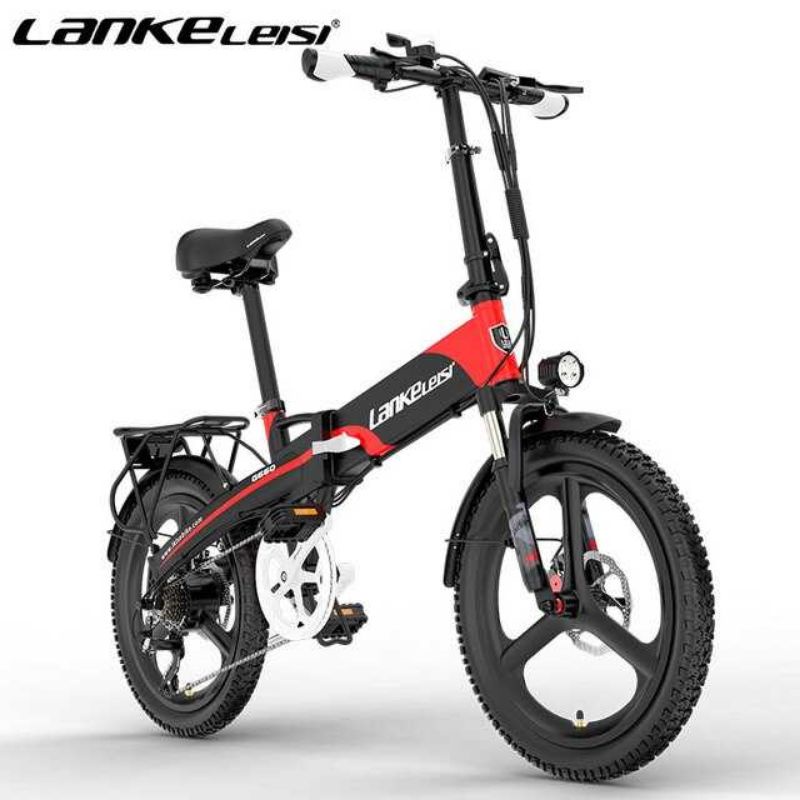 Lankeleisi Sepeda Elektrik Lipat Luxury Edition 48V 10.4AH - G660 Red