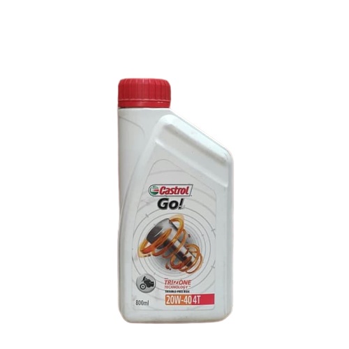 Oli Motor Castrol Go 4T 800 ml SAE 20W-40AT Kemasan Putih