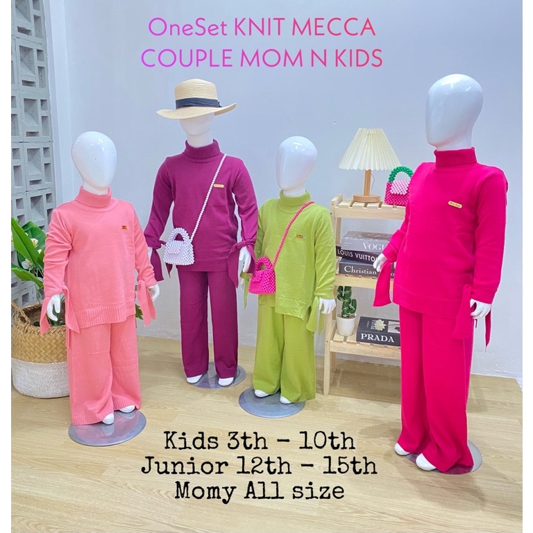 SETELAN KNIT ANAK TURTEL NECK MOM&amp;KIDS / SETELAN KNIT RAJUT COUPLE