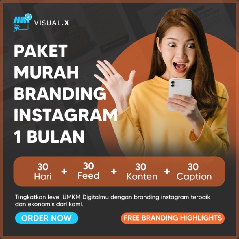 Paket Murah UMKM Branding Feed Instagram 1 Bulan | Profesional | Makanan