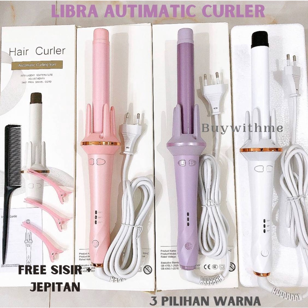VIVID VOGUE Catokan Curly Otomatis 28MM Curly Rambut Keriting UNGU Keramik Automatic Hair Curler