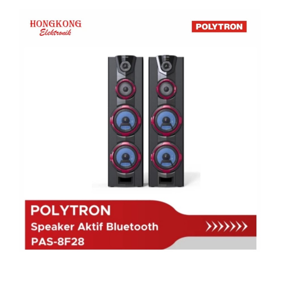 POLYTRON SPEAKER AUDIO PAS 8F28 PAS8F28 USB BLUETOOTH SUPER BASS