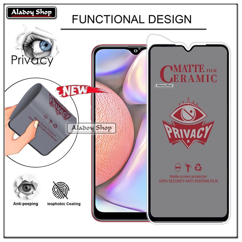 PAKET 2IN1 Anti Gores Privacy Samsung A10S + Tempered Glass Kamera