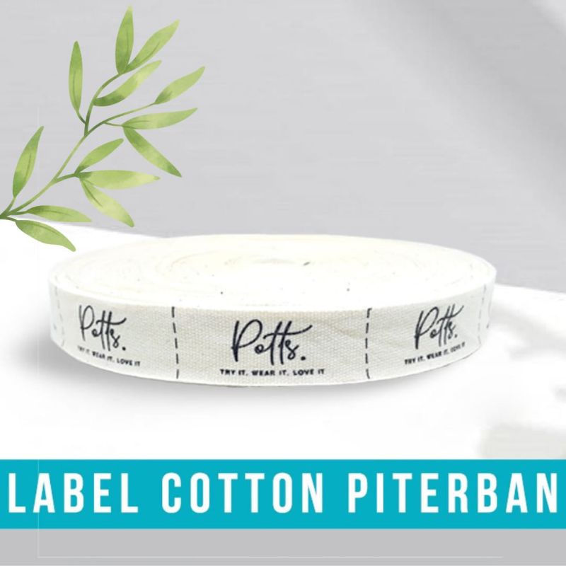 

Label baju katun custom piterban harga murah panjang roll 22 meter