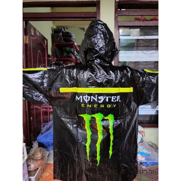 Jas Hujan Jaket Celana &quot; MONSTER ENERGY &quot;