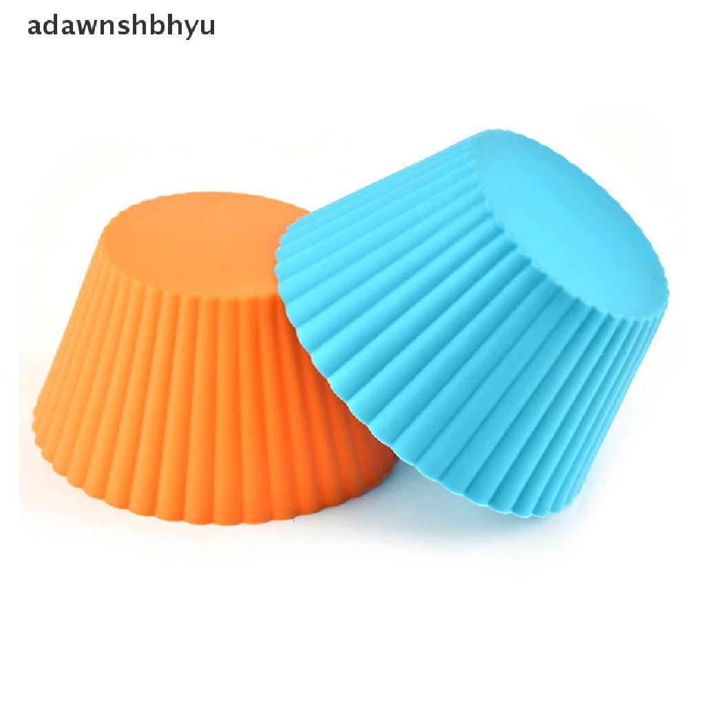 Adawnshbhyu Cetakan Kue Silikon Cetakan Kue Muffin Cupcake Bentuk Bulat Cetakan Kue Cake Mold Kitchen Bakeware ID