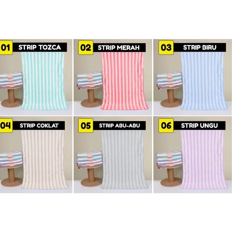 HANDUK MANDI BULU 70X140CM - HANDUK DEWASA - JUMBO SALUR -ZIGZAG -DIAMOND