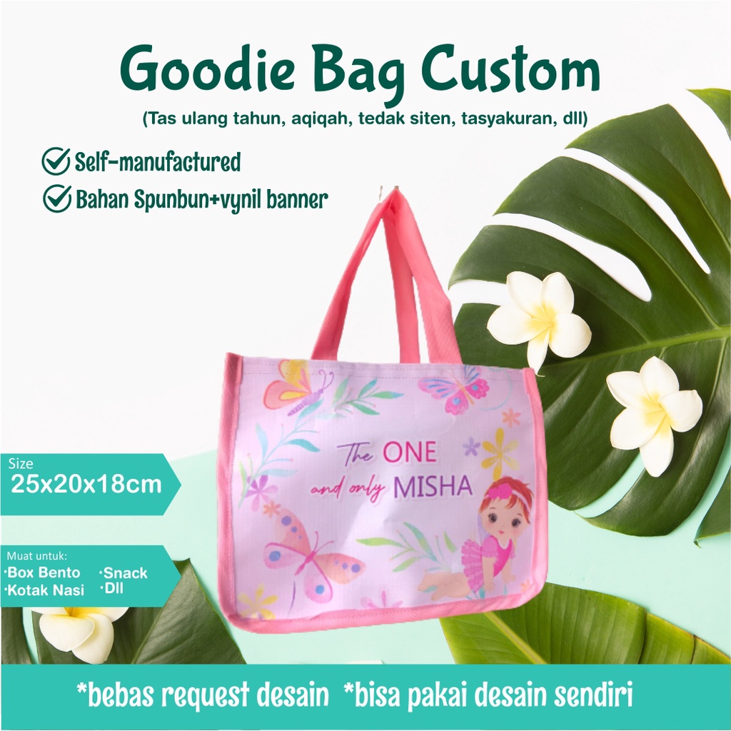 

Goodie Bag | Tas Hampers | Tas Ultah | Tas Aqiqah | Tas Spunbond | Tas Souvenir | Tas Kain | Tas Banner | Full Custom