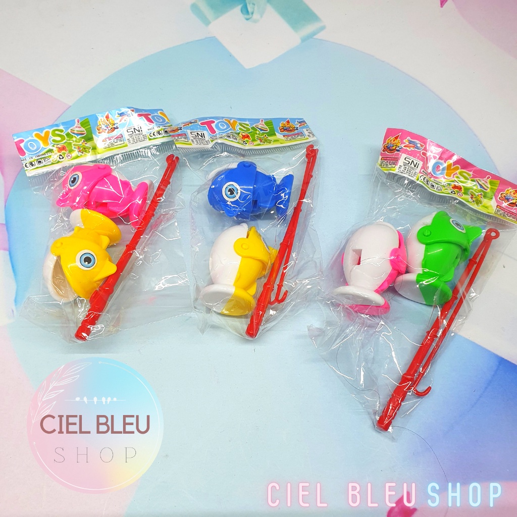 SET MAINAN PANCING IKAN ANAK LUCU / FISHING JOY TOY MAINAN EDUKASI