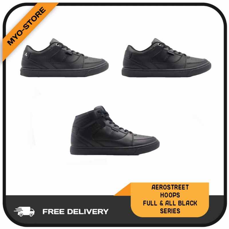 AEROSTREET HOOPS LOW/HIGH FULL BLACK SERIES ORIGINAL