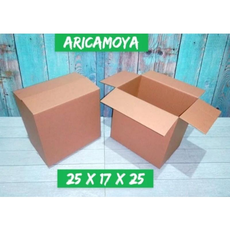 

Kardus/box Ukuran 25x17x25 cm Single wall polos