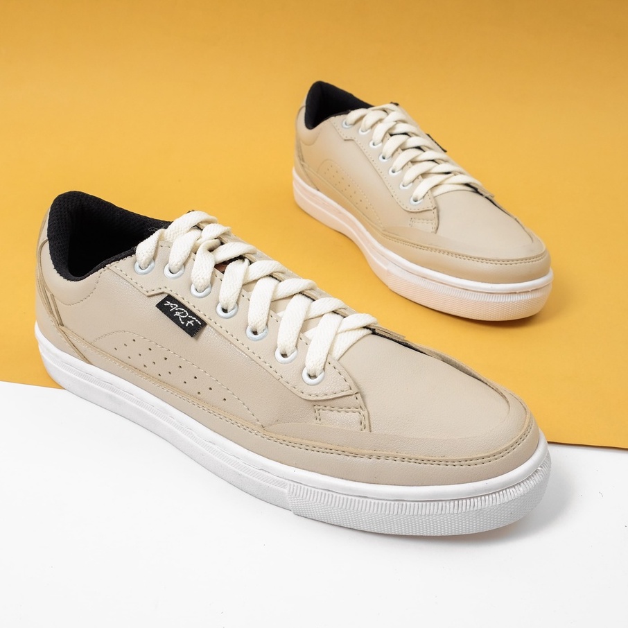 JOSE CREAM - Sepatu Sneakers Pria Casual Kulit Santai Oirignal