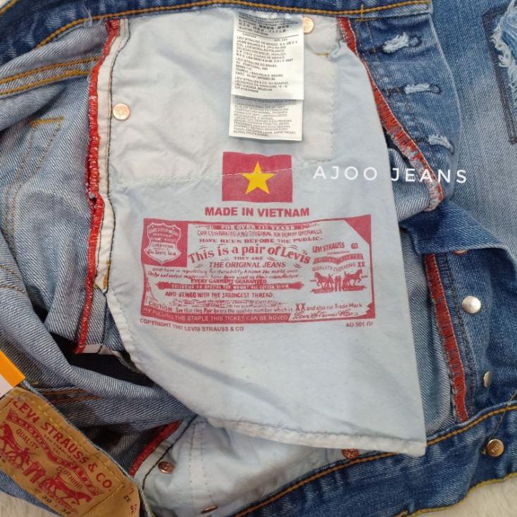 Murah Meriah Celana Pendek Import Pria 501 Sobek Fashion Made In Vietnam 🇻🇳 BestSeller