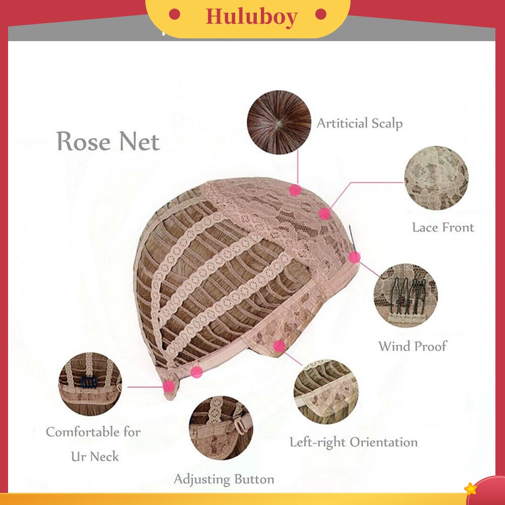 Wig Rambut Sintetis Model Panjang Lurus High Temperature Fiber Warna Emas