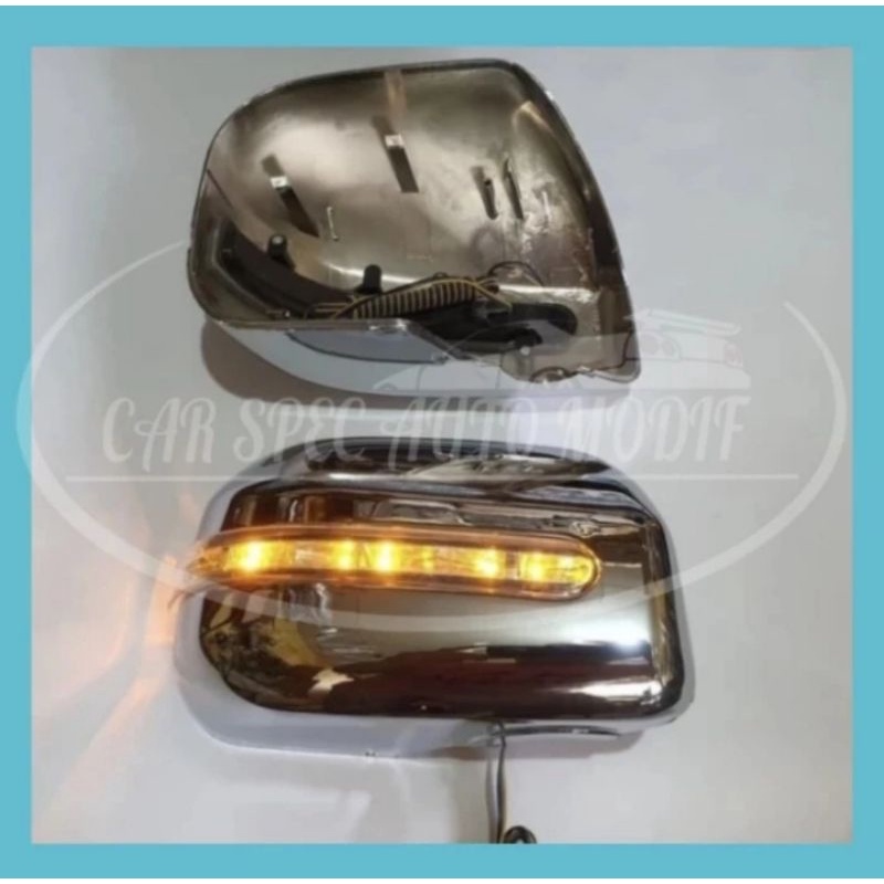 Cover Spion Chrome + Lampu Sein All New Avanza 2012-2018 Tipe G