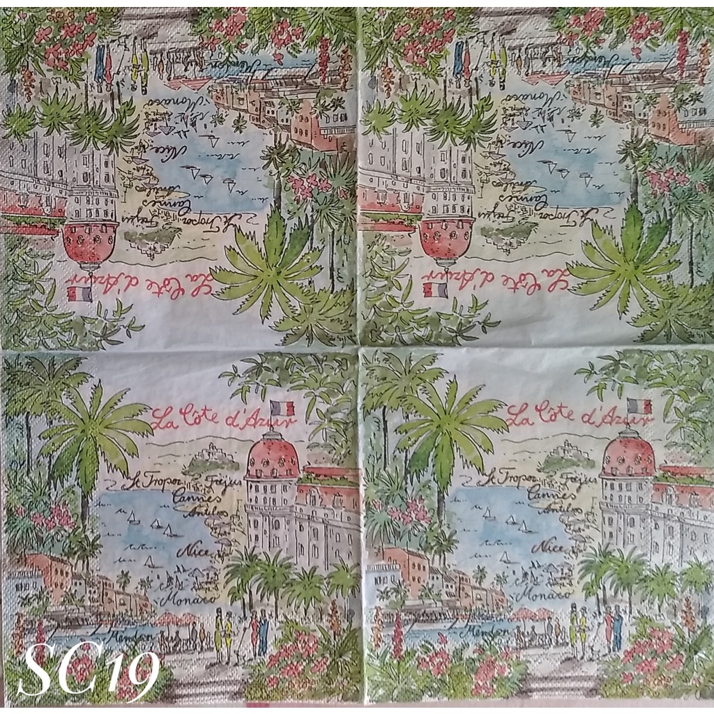 

Napkin Eropa Scene SC19 / Tissue Decoupage