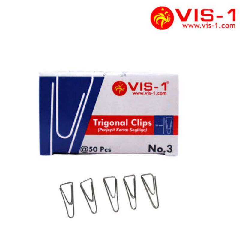 

Klip Kertas Trigonal Clip Penjepit Kertas VIS - 1