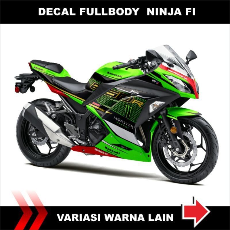 DECAL FULLBODY NINJA 250 FI LIVERY KART
