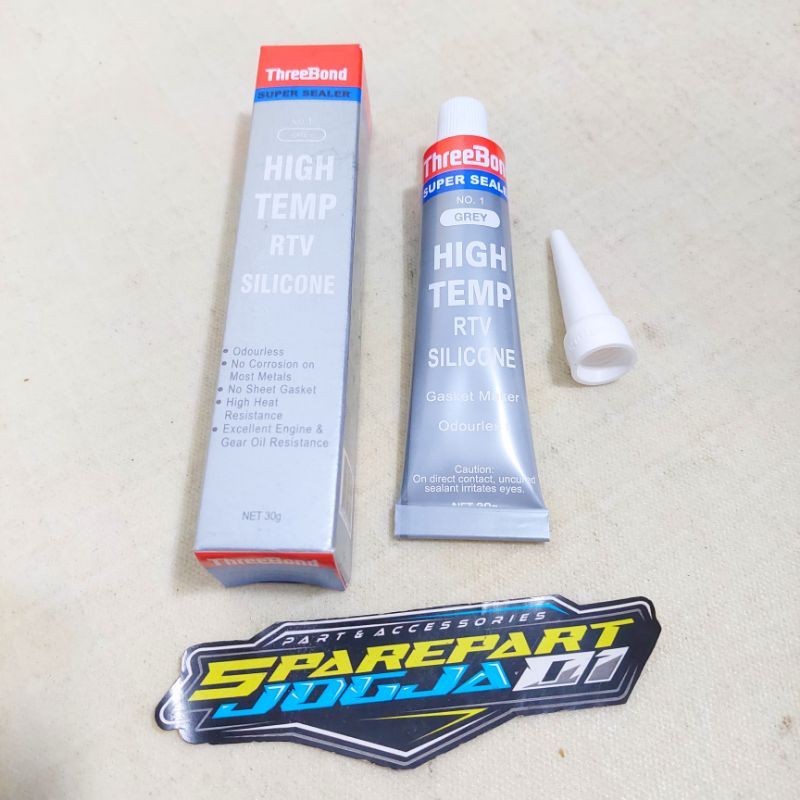 

Lem Gasket Perpak Super Sealer High Temp RTV Silicone Threebond Tribon Grey Lem Mesin dan lain lain
