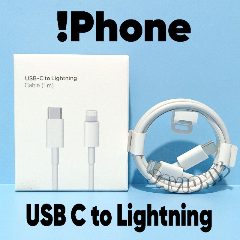 Kabel Data Charger Casan Cas iP 11 12 13 14 Pro Max Mini Plus Fast Charging USB C to Lightning