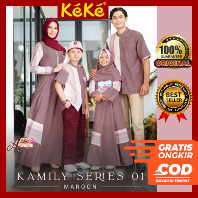 KAMILY SERIES 01 SARIMBIT KEKE TERBARU 2023 / SARIMBIT KELUARGA 2023 / BAJU COUPLE KELUARGA TERBARU 
