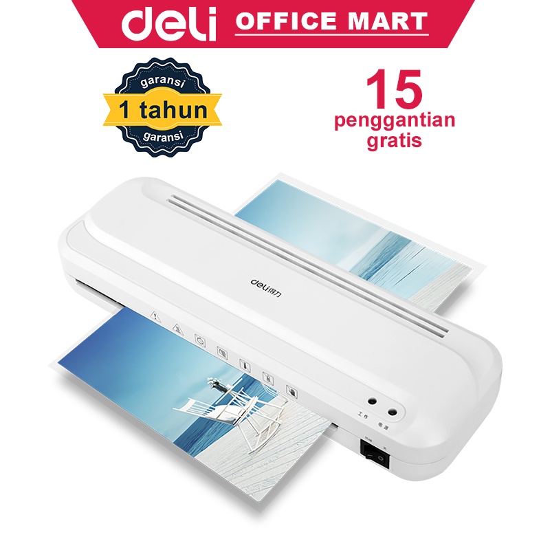 Deli Mesin Laminating A4 Folio Mesin Laminasi Garansi 1 Tahun Pemanasan Awal Quik Umpan Otomatis Laminator