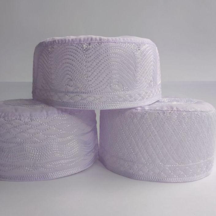 ェ Peci Haji Madinah Kopiyah Putih bulat ㆈ