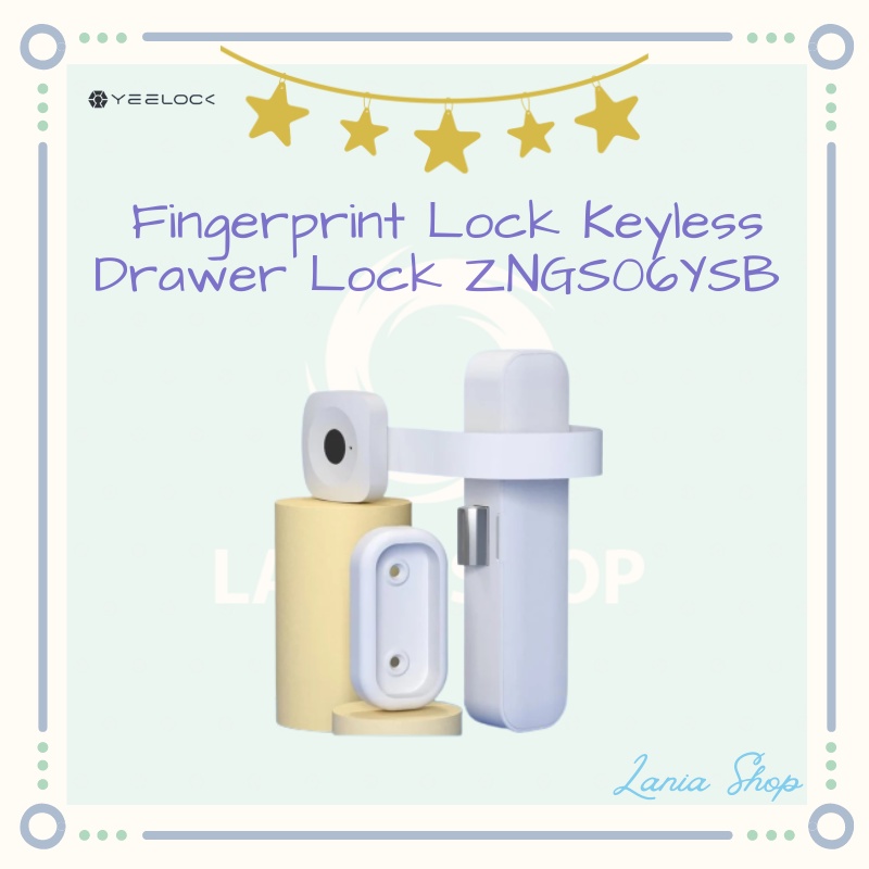 Kunci Laci Meja - YEELOCK Fingerprint Lock Keyless Drawer Lock ZNGS06YSB