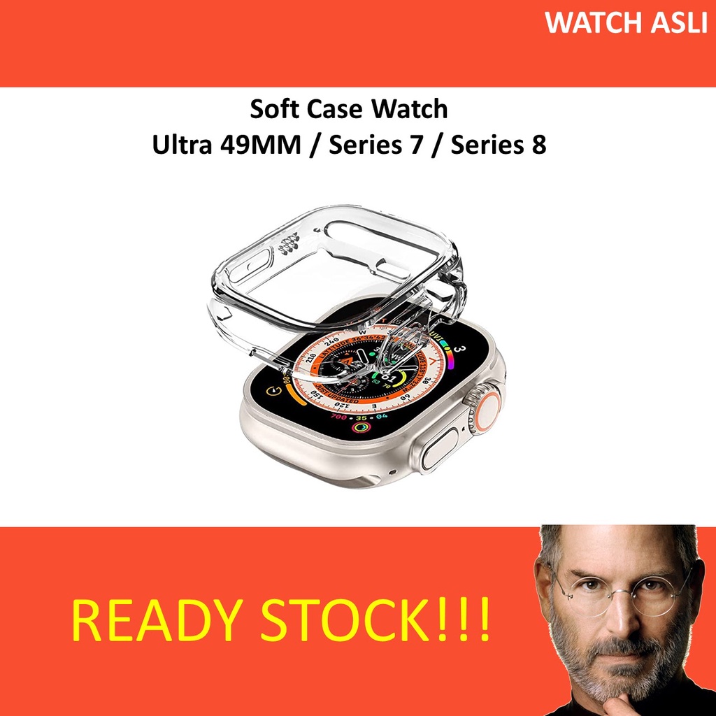 Apple Watch Ultra 49mm / Series 8 / Series 7 Casing Pelindung Jam Case Soft Softcase Premium