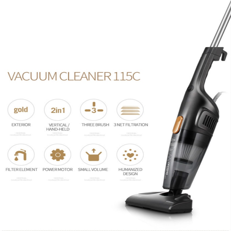 PENYEDOT DEBU MI DEERMA DX115C HANDHELD VACUUM CLEANER BLACK