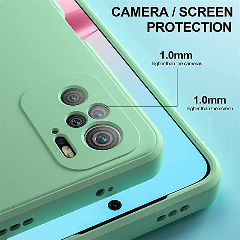 XIAOMI Case Silikon Cair Bentuk Persegi Original Untuk Xiaomi9 10 10T 11 Pro SE Lite Poco F3 Cover