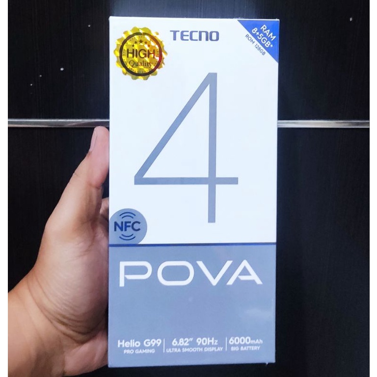 hp gaming Tecno pova 4 Ram 8/128 NFC helio G99 garansi resmi