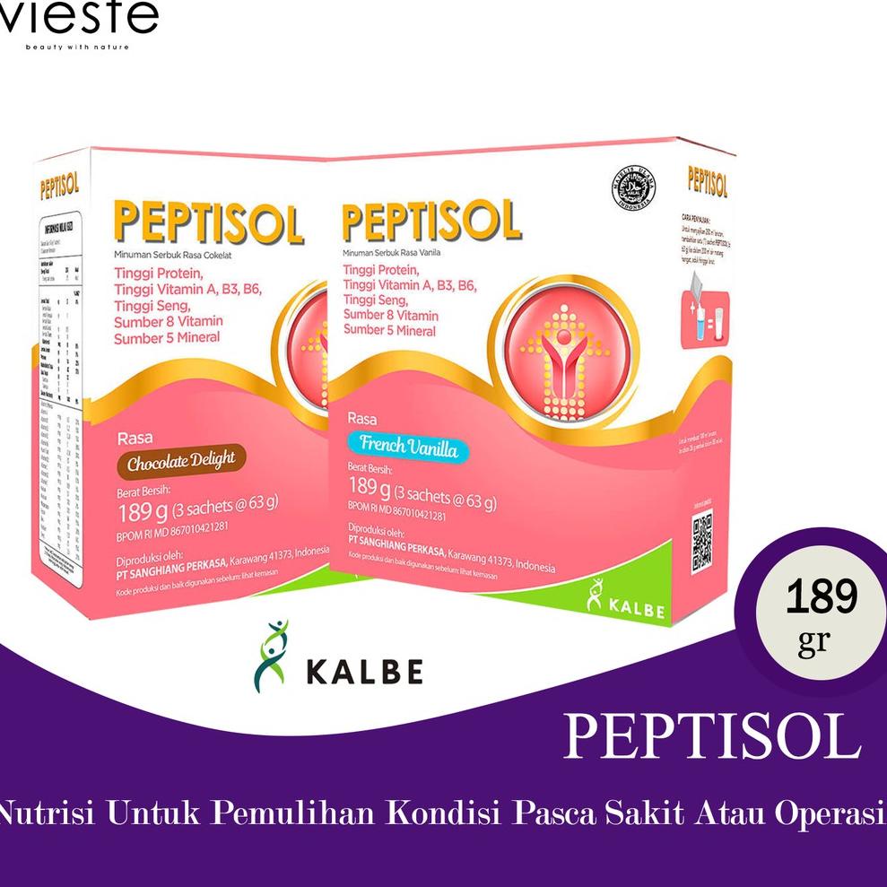 

(PROMO BJW34) PEPTISOL - Vanilla Dan Coklat - Susu Diet Khusus Nutrisi Untuk Pemulihan Pasca Sakit ✼