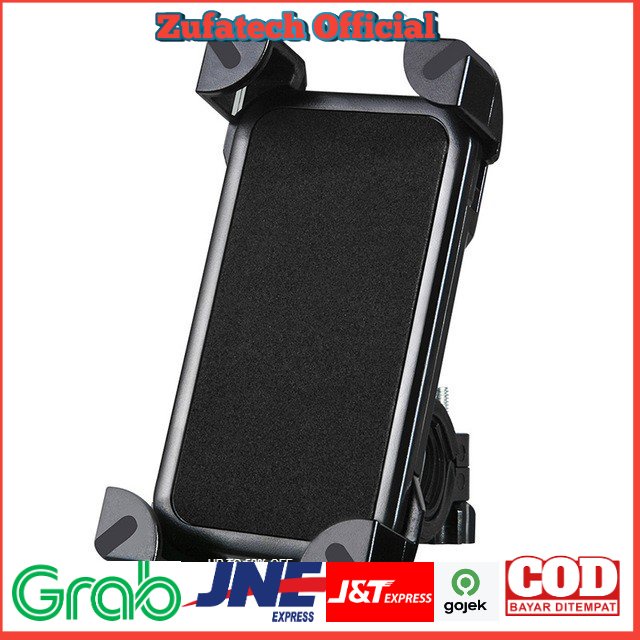 Rockbros Holder Sepeda Smartphone Rotasi 360 Derajat Model 1 - CH-01 - Black