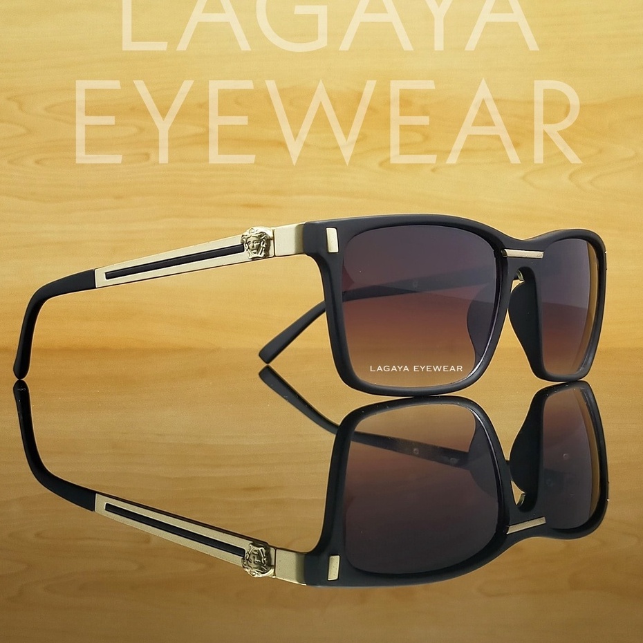 KACAMATA FASHION PRIA VERSACHE FRAME TITANIUM LENSA GRADASI KACA ASLI TERBARU UNISEX
