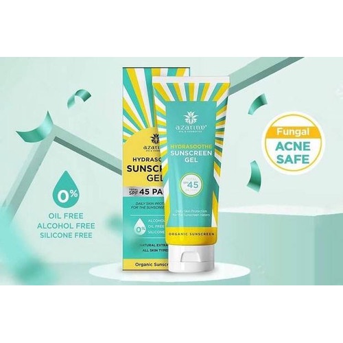 𝐑𝐀𝐃𝐘𝐒𝐀 - Azarine Hydrasoothe Sunscreen Gel SPF 45 30ml &amp; 50ml - Cicamide Barrier &amp; Calm My Acne 40ml