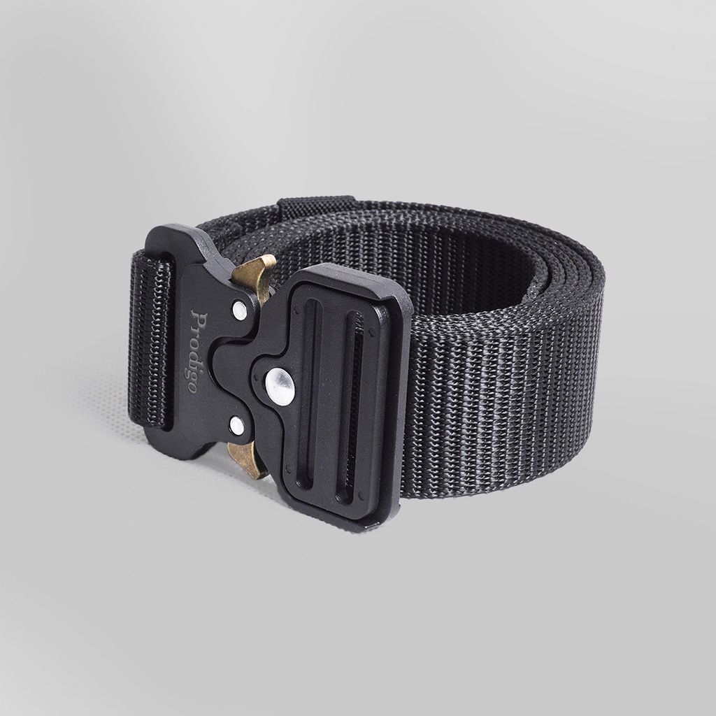 Prodigo * Salawaku belt hitam | Sabuk Pria Nylon Canvas | webbing belt | ikat pinggang | Gesper canvas