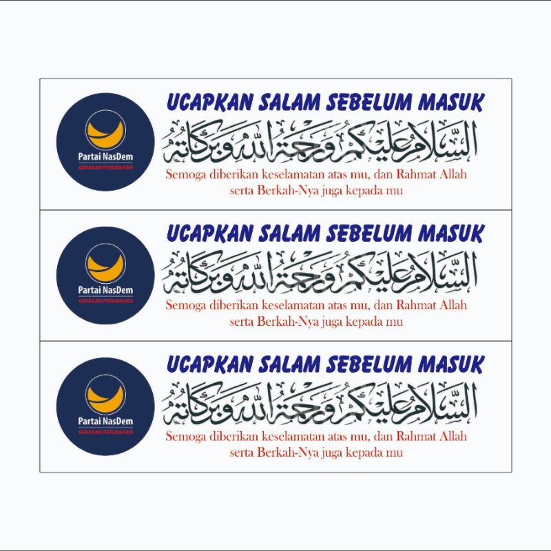 

Stiker Salam NASDEM